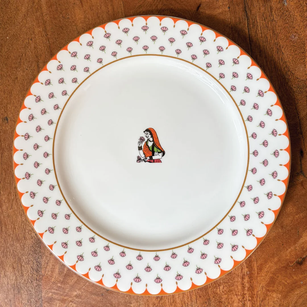 Premium Dinner Plate – 275 MM (Gold Plated / Luxury Finish) - 2