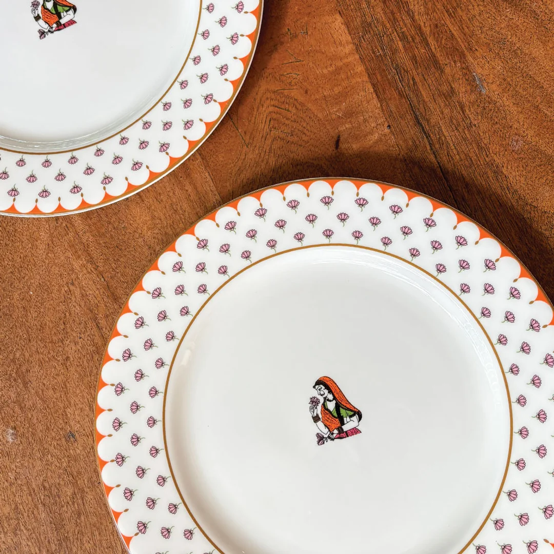 Premium Dinner Plate – 275 MM (Gold Plated / Luxury Finish) - 1