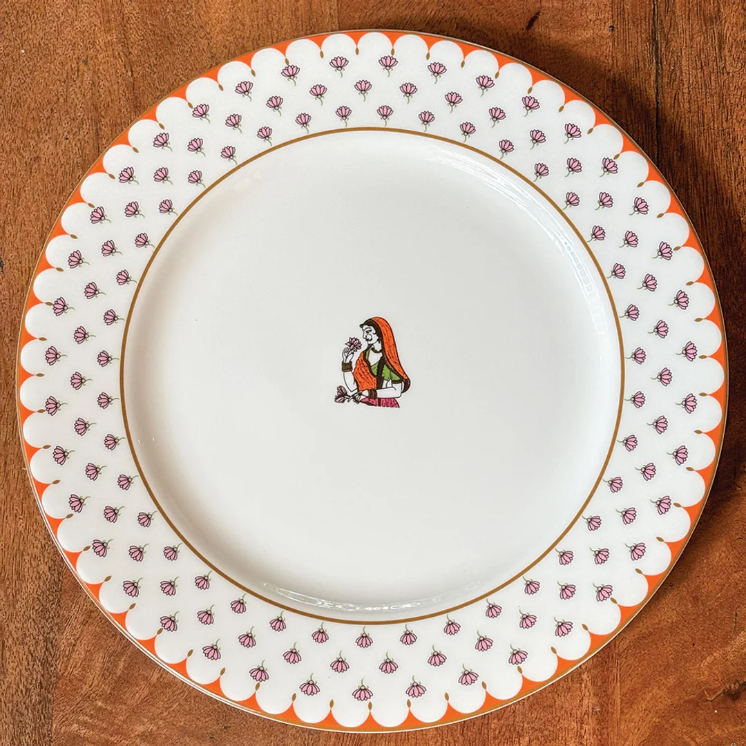 Premium Dinner Plate – 275 MM (Gold Plated / Luxury Finish) - 3