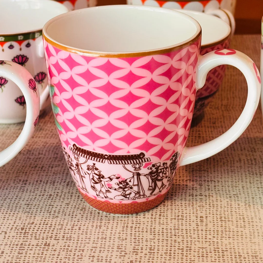 Premium Coffee Mug  (Vivaah Series) 24 Carat Gold Plated – 320 ML - 2
